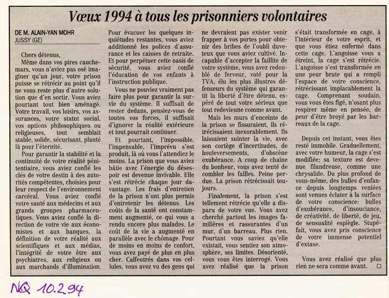 Prisonniers volontaires